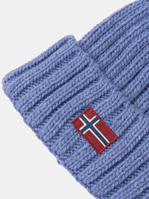 Napapijri czapka z domieszką wełny Semiury kolor niebieski NP0A4GKCB3E1 - zdjęcie produktu nr 2