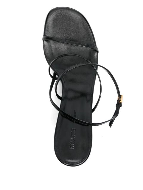 KHAITE 75mm Loop sandals - Black