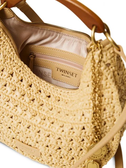 TWINSET openwork charm-detail tote bag - Neutrals