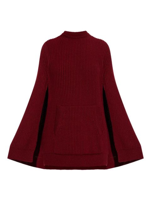 Max Mara Astoria cape pocket mini dress - Red - zdjęcie produktu nr 1