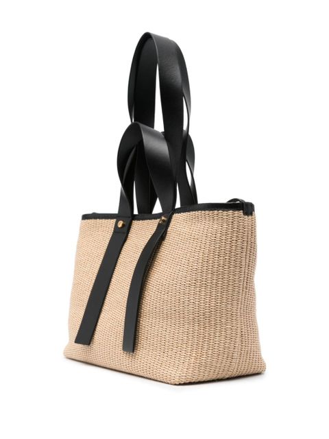 Off-White Arrows-embroidered tote bag - Neutrals