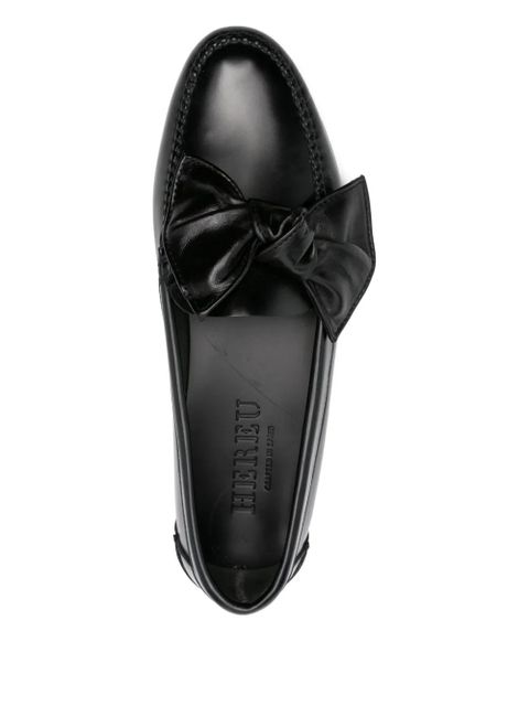 Hereu bow-detail loafers - Black