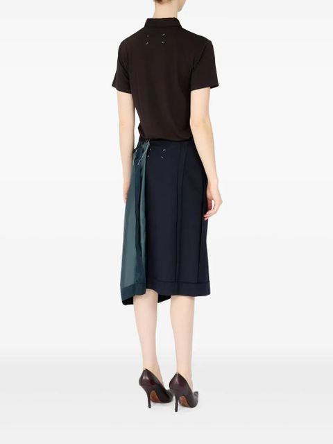 Maison Margiela asymmetric midi skirt - Blue