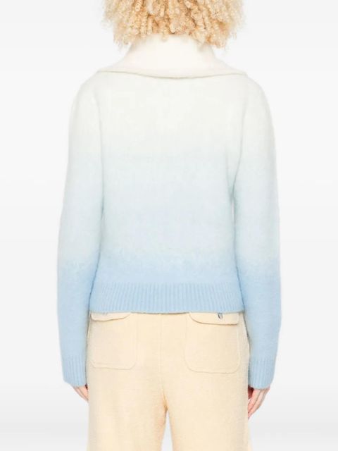 Casablanca gradient zip-up cardigan - Blue - zdjęcie produktu nr 2