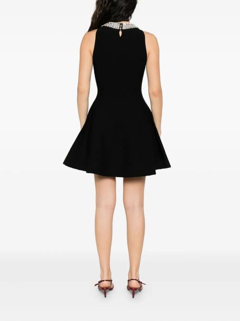 SANDRO embellished flared dress - Black