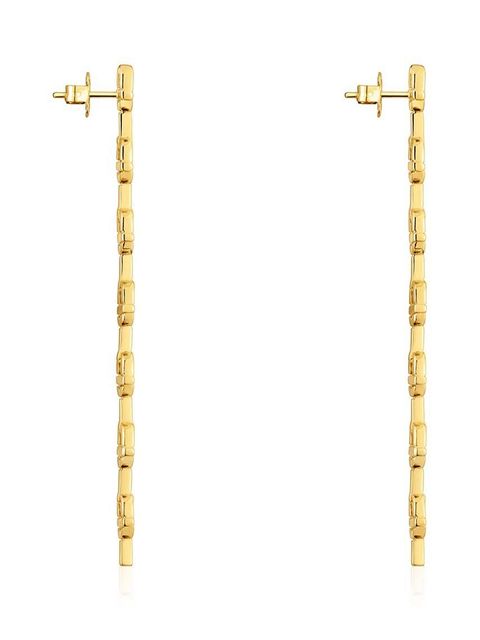 Tous kolczyki ze srebra pokrytego złotem Manifesto 1004223200