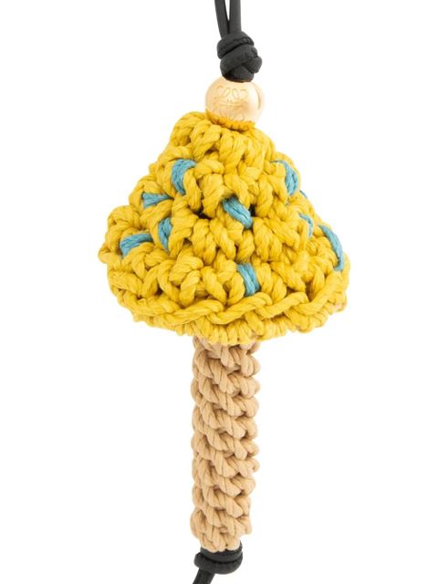 LOEWE Mushroom crochet charm - Yellow - zdjęcie produktu nr 2