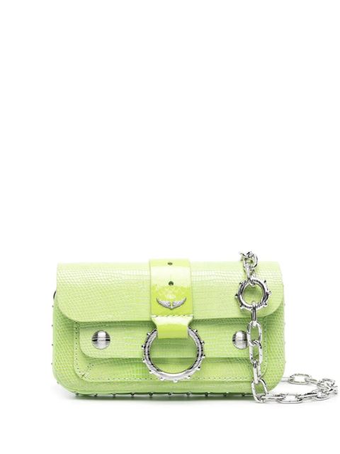 Zadig&Voltaire Kate Wallet lizard-embossed leather mini bag - Green - zdjęcie produktu nr 1