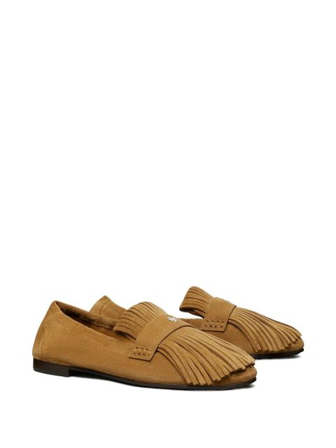 Tory Burch fringe-detail loafers - Brown - zdjęcie produktu nr 2