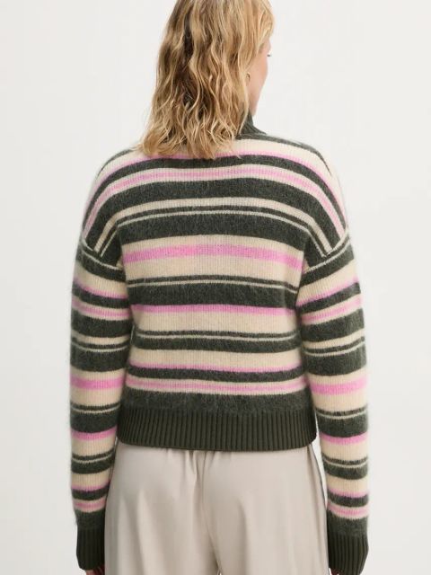 Samsoe Samsoe kardigan wełniany JEANNE kolor zielony lekki F23300143