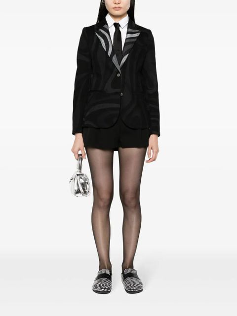 PUCCI Marmo-print single-breasted blazer - Black - zdjęcie produktu nr 2