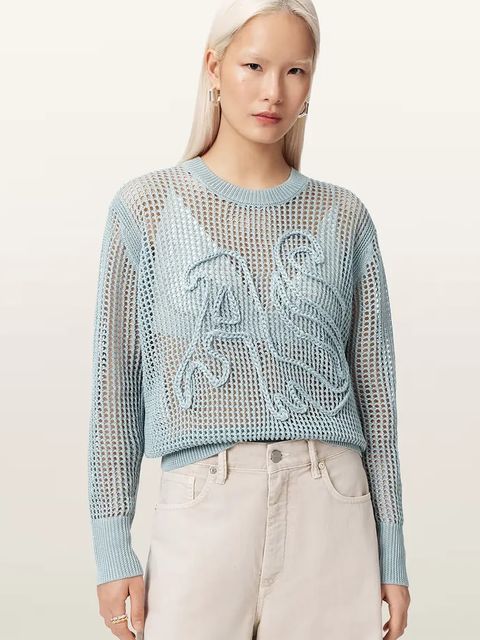 AllSaints sweter damski z wiskozą RAELYN - zdjęcie produktu nr 1