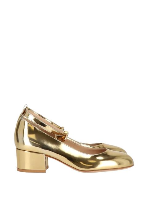 Gianvito Rossi ankle-strap pumps - Gold - zdjęcie produktu nr 1