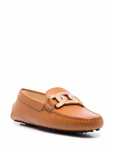 Tod's chain-link loafers - Brown
