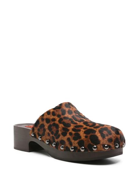 Simon Miller leopard-print heeled mules - Brown - zdjęcie produktu nr 2