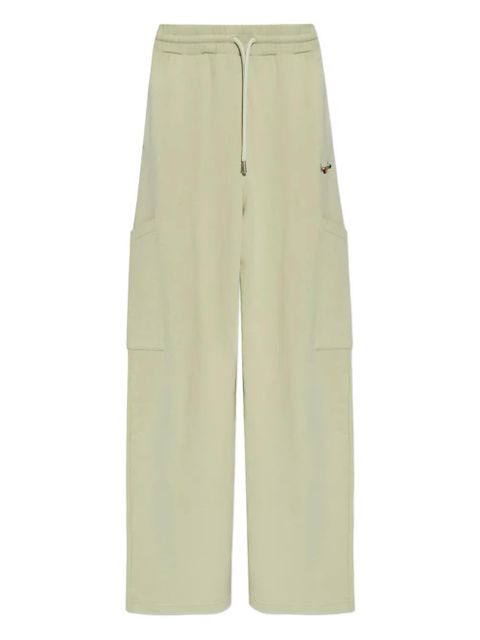 Off-White logo-embroidered cargo pants - Green - zdjęcie produktu nr 1