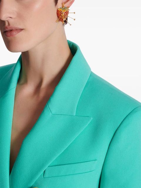 Balmain strawberry rhinestones earrings - Gold - zdjęcie produktu nr 2