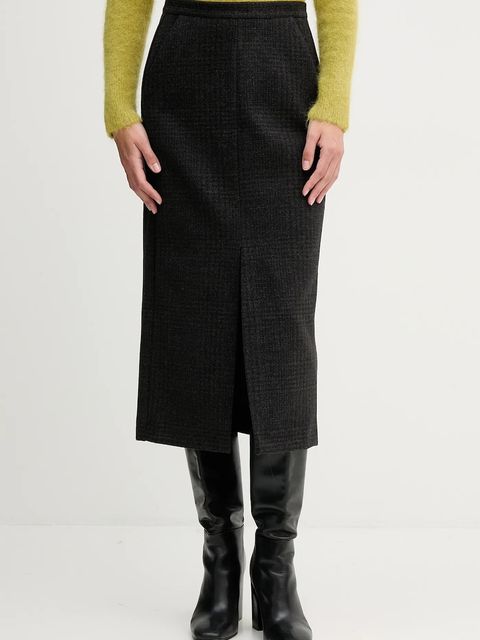 Sandro Ferrone spódnica kolor zielony midi prosta S23YBFBLOGGER - zdjęcie produktu nr 1