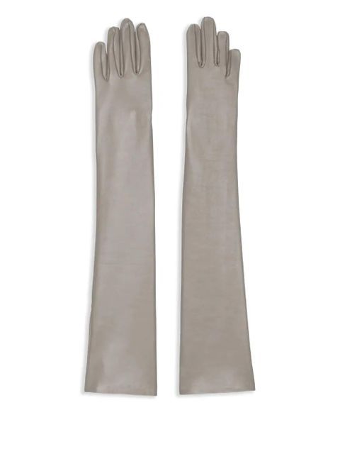 The Frankie Shop Veneto leather gloves - Grey - zdjęcie produktu nr 1