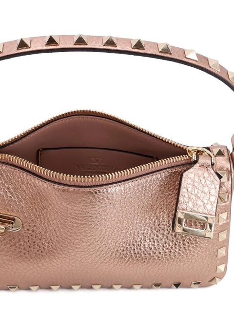 Valentino Garavani small Rockstud grainy leather crossbody bag - Pink