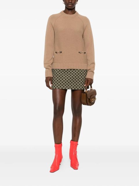 Gucci cable-knit long-sleeves sweater - Brown - zdjęcie produktu nr 2