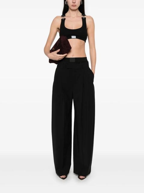 Jean Paul Gaultier overall-clip patch crop top - Black - zdjęcie produktu nr 2