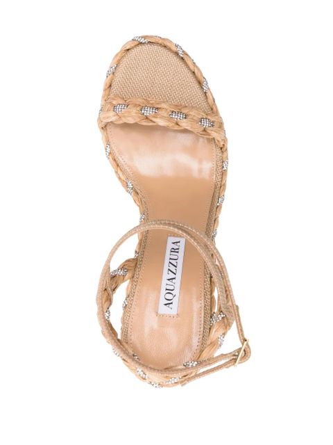 Aquazzura Costiera 120mm wedge espadrilles - Neutrals