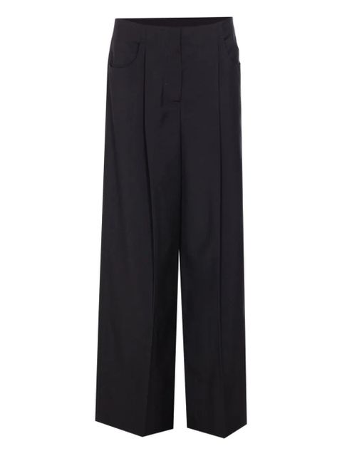 FENDI pleated-front trousers - Black - zdjęcie produktu nr 1