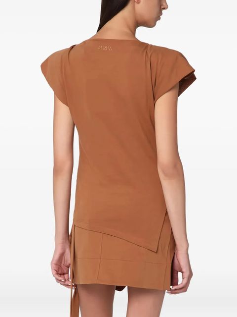ISABEL MARANT wrap-effect top - Brown