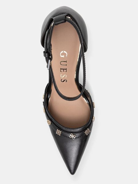 Guess szpilki NANAE kolor czarny FLPNAA LEA08