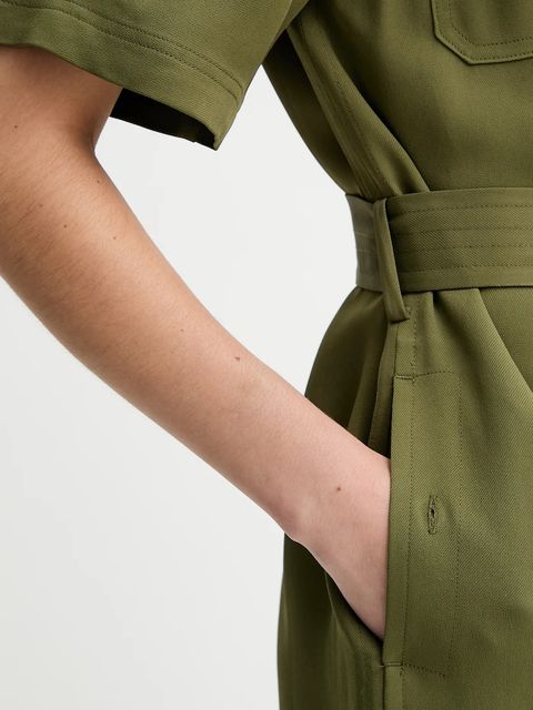 Gant sukienka kolor zielony midi prosta 4503438