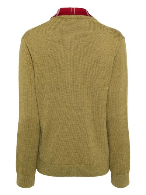 LOEWE layered knitted jumper - Green - zdjęcie produktu nr 2