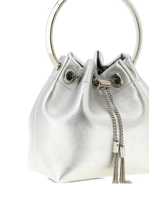 Jimmy Choo Bon Bon drawstring bucket bag - Silver - zdjęcie produktu nr 2