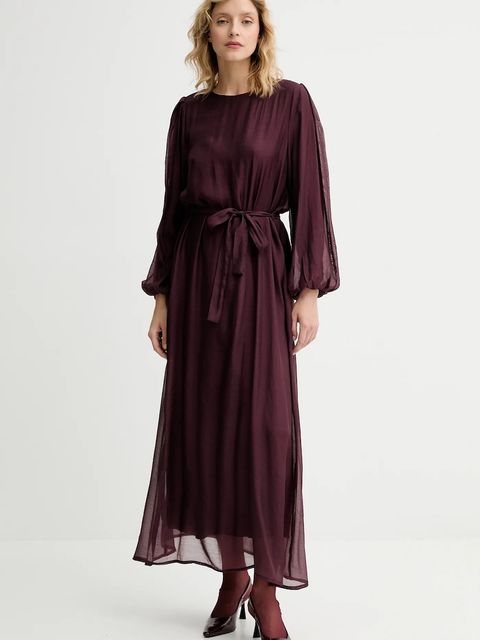Answear.LAB sukienka kolor bordowy maxi oversize - zdjęcie produktu nr 2