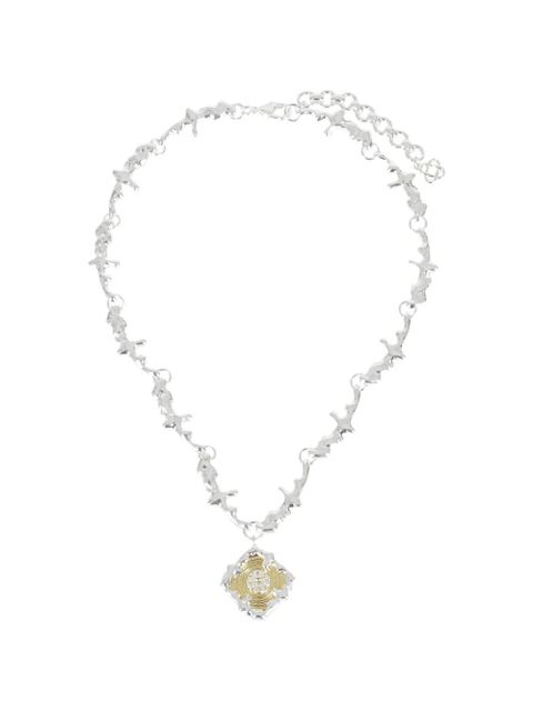 Casablanca medallion chain necklace - Silver - zdjęcie produktu nr 1