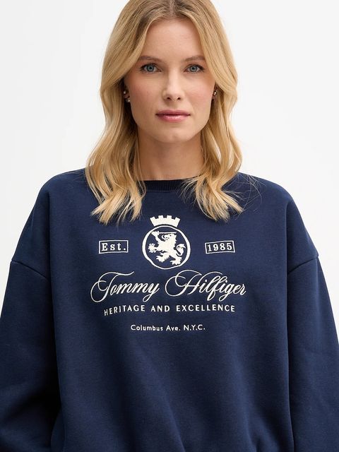 Tommy Hilfiger bluza damska kolor granatowy WW0WW46128