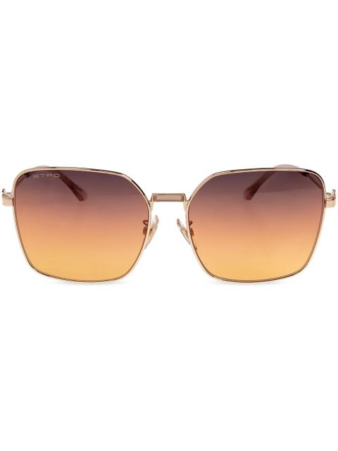 ETRO Pegaso-plaque sunglasses - Gold - zdjęcie produktu nr 1