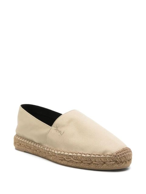 Saint Laurent cotton espadrilles - Neutrals