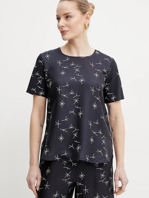 MM by Max Mara bluzka z domieszką jedwabiu
