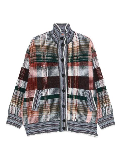 Missoni plaid-pattern cardigan - White - zdjęcie produktu nr 1