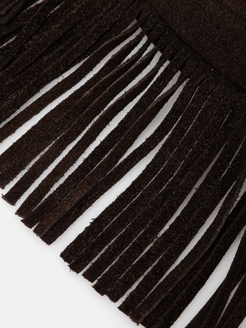 Answear.LAB torebka zamszowa kolor brązowy