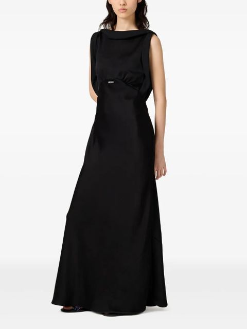 Miu Miu satin maxi dress - Black