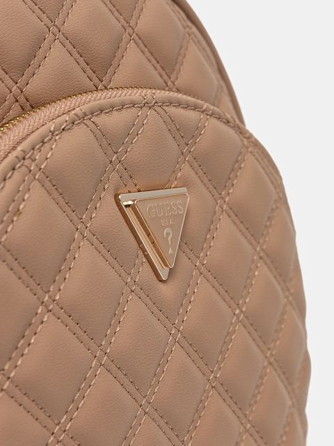 Guess plecak GIULLY damski kolor brązowy mały gładki HWQG96 73320