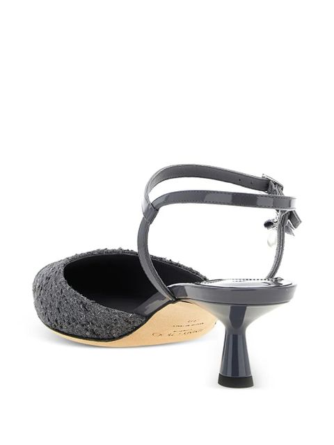 Jimmy Choo Aren pearl-pendant pumps - Grey