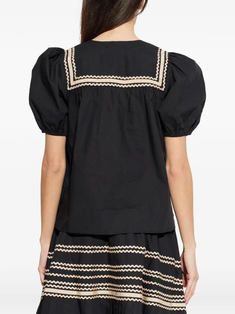 Ulla Johnson Lia puff-sleeve top - Black