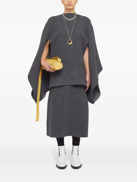 Jil Sander small Cannolo leather shoulder bag - Yellow - zdjęcie produktu nr 2