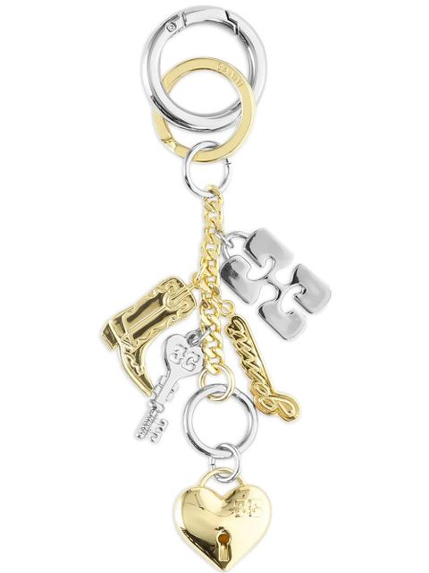 GANNI two-tone keyring - Gold - zdjęcie produktu nr 1