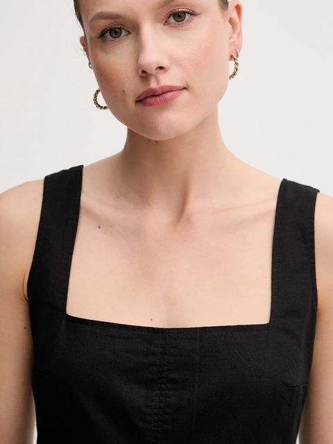 Calvin Klein Jeans sukienka z domieszką lnu