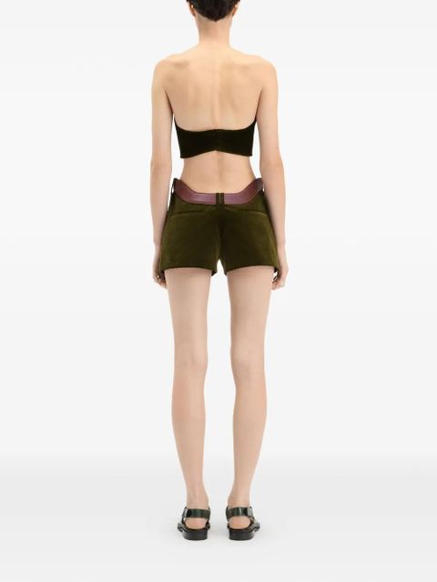 Jean Paul Gaultier belted shorts - Green