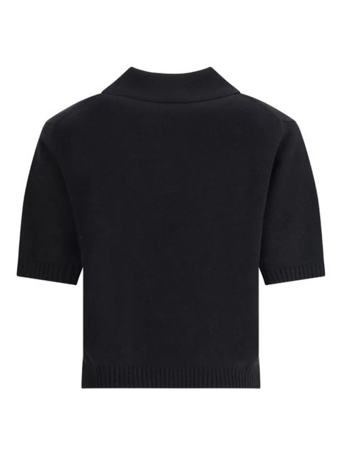 Givenchy short-sleeve logo polo top - Black